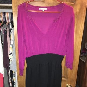 Three Quarter Sleeves Sweater Dress Size 2X